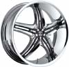 Image of 2 CRAVE No5 CHROME INSERTS STYLE A wheel