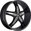 Image of 2 CRAVE No5 BLACK INSERTS STYLE B wheel