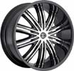 Image of 2 CRAVE NO7 BLACK BLK LIP wheel
