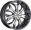 Image of 2 CRAVE No8 BLACK BLK LIP SUV wheel