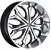 Image of 2 CRAVE No8 BLACK CHR LIP SUV wheel