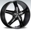 Image of 2 CRAVE No15 BLACK INSERT 2 SUV wheel