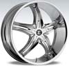 Image of 2 CRAVE No15 CHROME SUV wheel