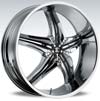 Image of 2 CRAVE No15 CHROME INSERT 1 SUV wheel