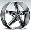 Image of 2 CRAVE No15 CHROME INSERT 2 wheel