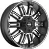 Image of MKW OFFROAD M80 BLACK MACHINED wheel