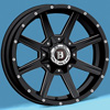 Image of BALLISTIC 956 RAZORBACK GLOSS BLACK MILLED wheel