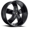 Image of 2 CRAVE No18 BLACK CHROME INSERTS SUV wheel