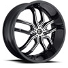 Image of 2 CRAVE No20 BLACK MACHINED SUV wheel