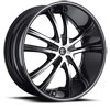 Image of 2 CRAVE No21 BLACK MACHINED STRIPE SUV wheel