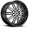 Image of 2 CRAVE No22 MACHINED BLACK LIP SUV wheel