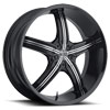 Image of 2 CRAVE No23 BLACK SUV wheel