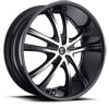 Image of 2 CRAVE No24 BLACK MACHINED SUV wheel