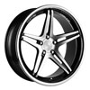 Image of VERTINI MONACO BLACK MACHINED wheel