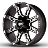 Image of RED DIRT ROAD THUNDER SATIN BLACK MACHINED wheel