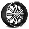 Image of TIS 532 BLACK MACHINED SUV wheel