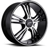 Image of PLATINUM 122 WOLVERINE BLACK MACHINED wheel