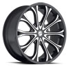 Image of PLATINUM 408 MOGUL BLACK MACHINED SUV wheel