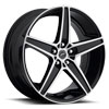 Image of PLATINUM 418 WRAITH BLACK MACHINED wheel