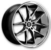 Image of LEXANI R-TWELVE BLACK MACHINED wheel