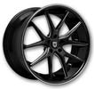 Image of LEXANI R-TWELVE BLACK MILLED wheel