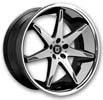 Image of LEXANI R-14 BLACK MACHINED wheel