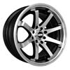 Image of STR RACING STR 522 BLACK MACHINED LIP wheel