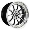 Image of STR RACING STR 528 BLACK MACHINED FACE wheel