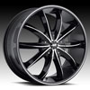 Image of AVENUE A608 MACHINED BLACK wheel