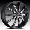 Image of MKW M111B MACHINE BLACK wheel