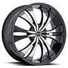 Image of MKW M114B MACHINE BLACK SUV wheel