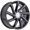 Image of MKW M115B MACHINE BLACK wheel