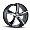 Image of TOUREN TR72 MACHINE BLACK wheel