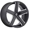 Image of 2 CRAVE No35 BLACK WITH CHROME  wheel