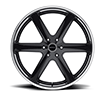 Image of STRADA FUCILE BLACK WITH MACHINE LIP SUV wheel