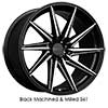 Image of XXR 561 MACHINE BLACK MILLED wheel
