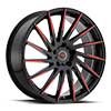 Image of REVOLUTION RACING R15 BLACK RED wheel