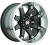 Image of BALLISTIC 581 BEAST BLACK MACHINED LIP wheel