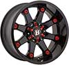 BALLISTIC 581 BEAST GLOSS BLACK RED ACCENTS