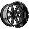 Image of BALLISTIC 959 RAGE GLOSS BLACK MILLED wheel