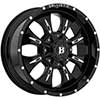 Image of BALLISTIC 951 DAGGER GLOSS BLACK MILLED wheel