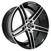 Image of CURVA CONCEPTS C5 BLACK MACHINE FACE wheel