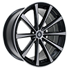 Image of CURVA CONCEPTS C10N BLACK MACHINE FACE wheel