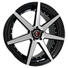 Image of CURVA CONCEPTS C47 BLACK MACHINE FACE wheel