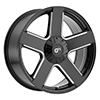 Image of VOXX TRUCK GFX TR52 GLOSS BLACK MILLED wheel