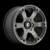 Image of FUEL FUEL D564 BEAST MATTE BLACK DOUBLE DARK TINT wheel