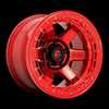 FUEL FUEL D123 BLOCK BEADLOCK CANDY RED RED RING