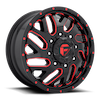 Image of FUEL OFF ROAD D656 TRITON GLOSS BLACK RED TINT wheel