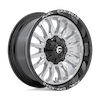 FUEL FUEL D798 ARC SILVER BRUSHED FACE MILLED BLACK LIP