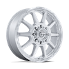 Image of FUEL OFF ROAD D912 CIRCUIT DUALLY GLOSS SILVER MACHINED FACE wheel